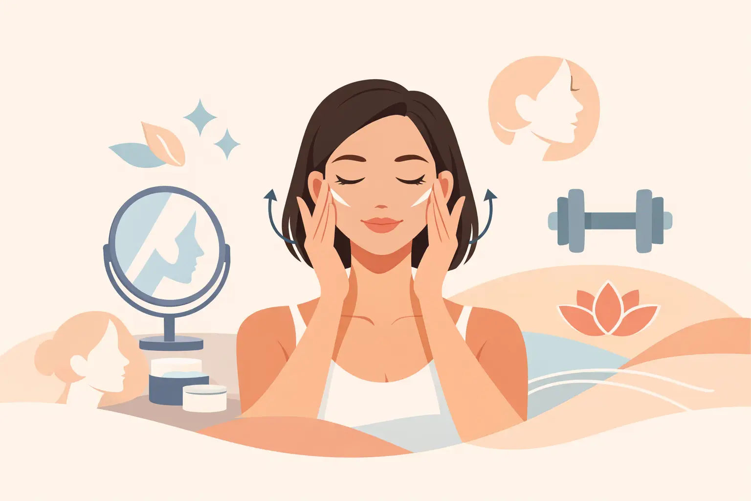 Facial Fitness Routine for Women That Builds Definition