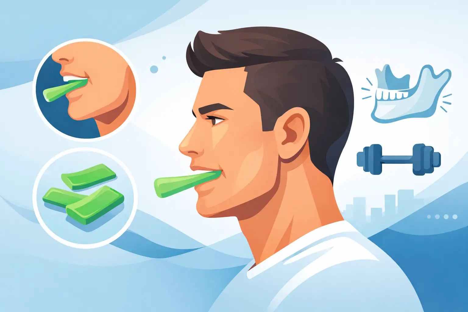 How to Chew Resistance Gum for Jaw Training