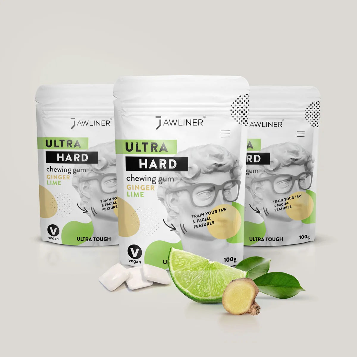 JAWLINER® Facial Fitness Chewing Gum | Ginger Lime