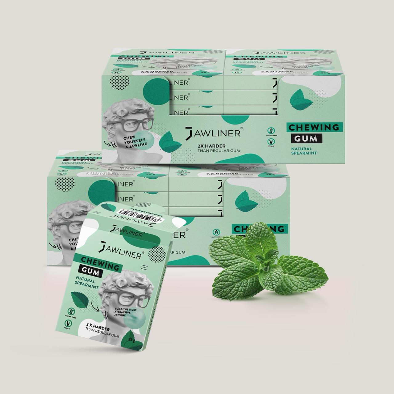 JAWLINER® Chewing Gum | Spearmint | Medium Hard