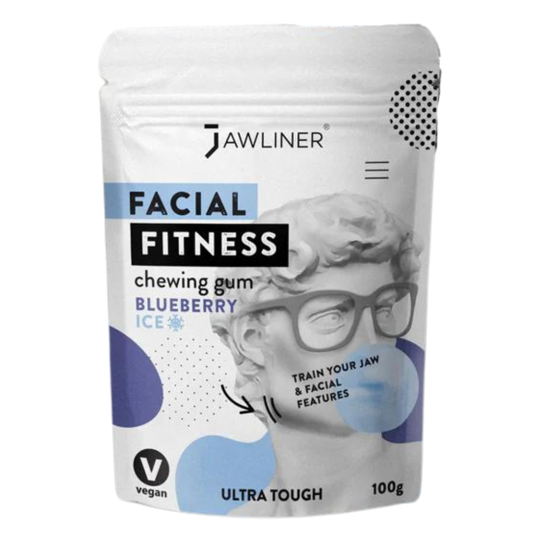 JAWLINER Goma de mascar fitness (paquete de 6 meses) Goma de mascar sin  azúcar - Reductor de barbilla doble - Ejercitador de mandíbula para maullar  y