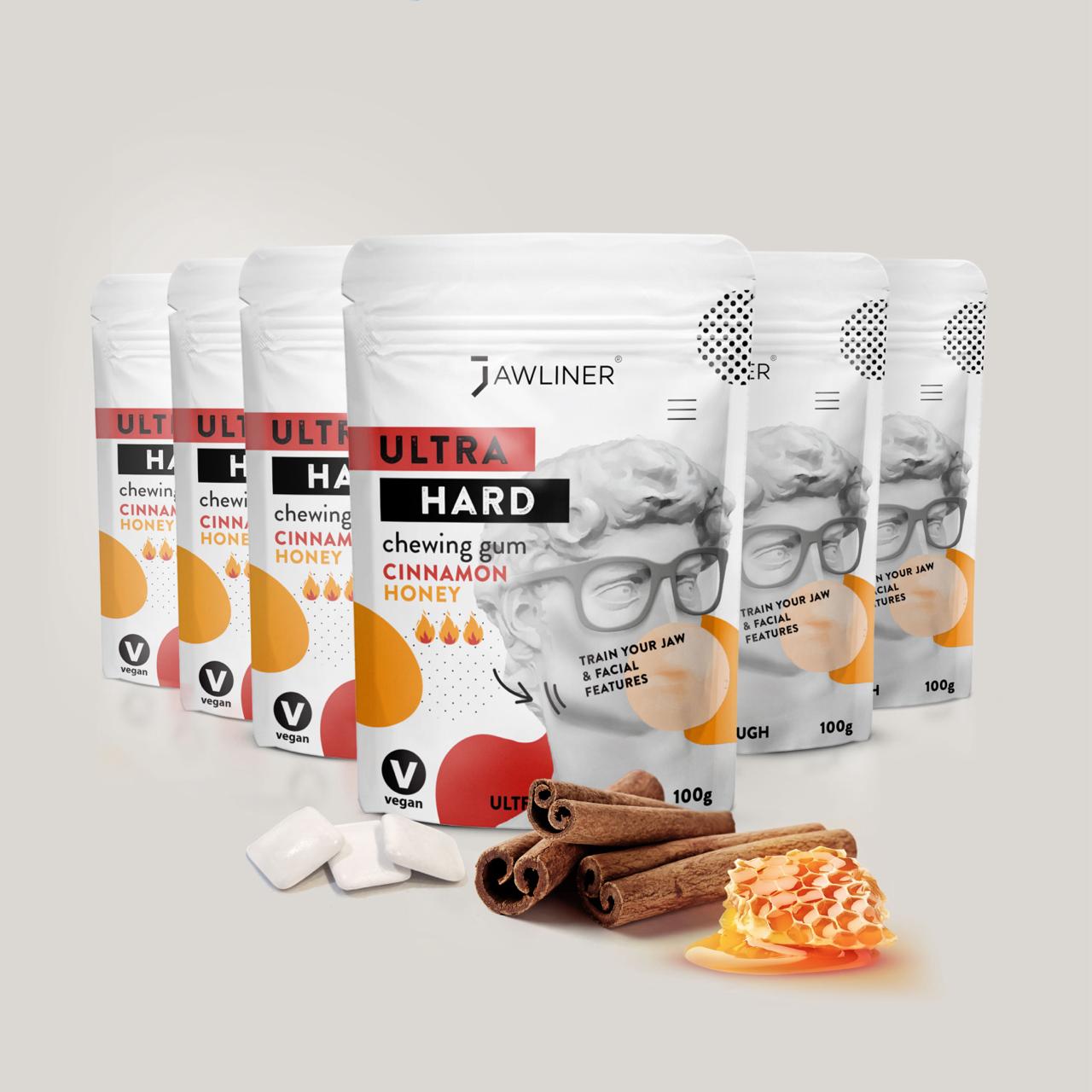 JAWLINER® Facial Fitness Chewing Gum | Cinnamon Honey
