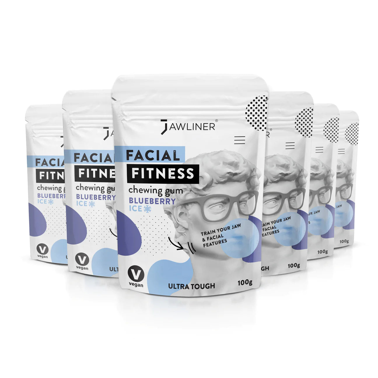 LIMITED EDITION | JAWLINER® Facial Fitness Chewing Gum | Blueberry Ice