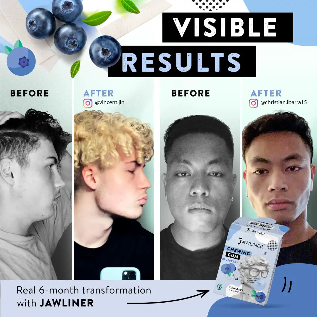 JAWLINER® Chewing Gum | Blueberry | Medium Hard