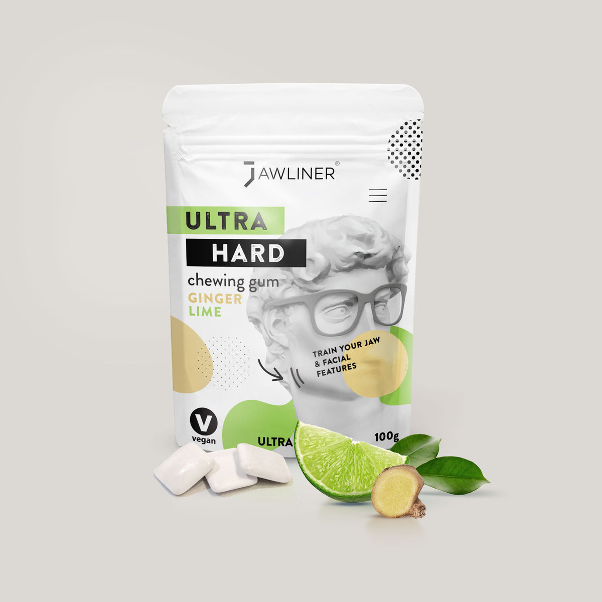 JAWLINER® Facial Fitness Chewing Gum | Ginger Lime