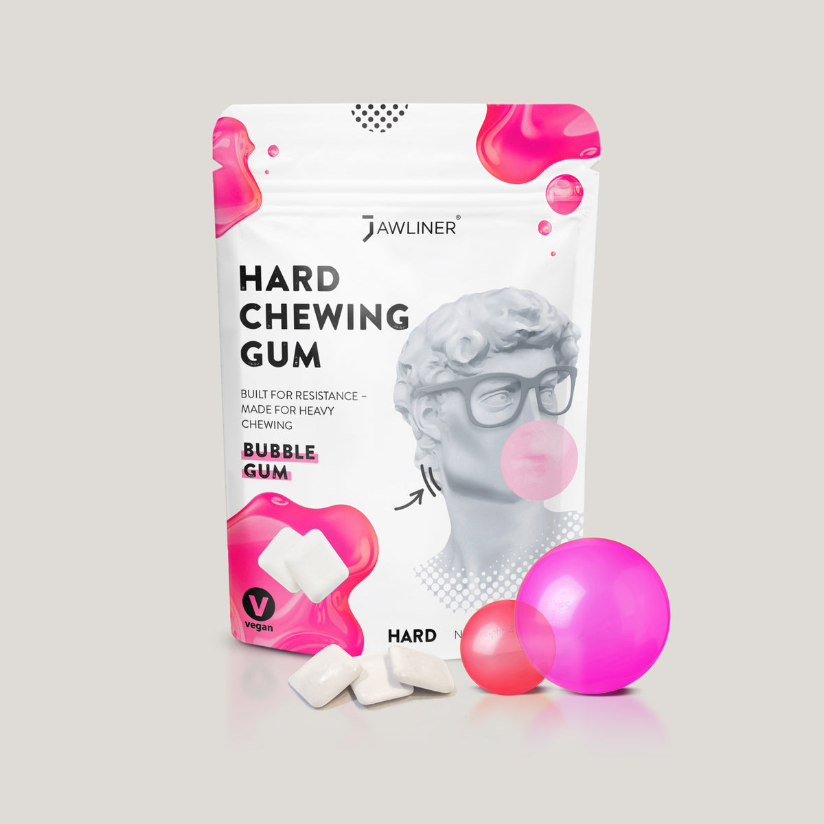 JAWLINER® Hard Chewing Gum | Bubblegum | NEW DROP