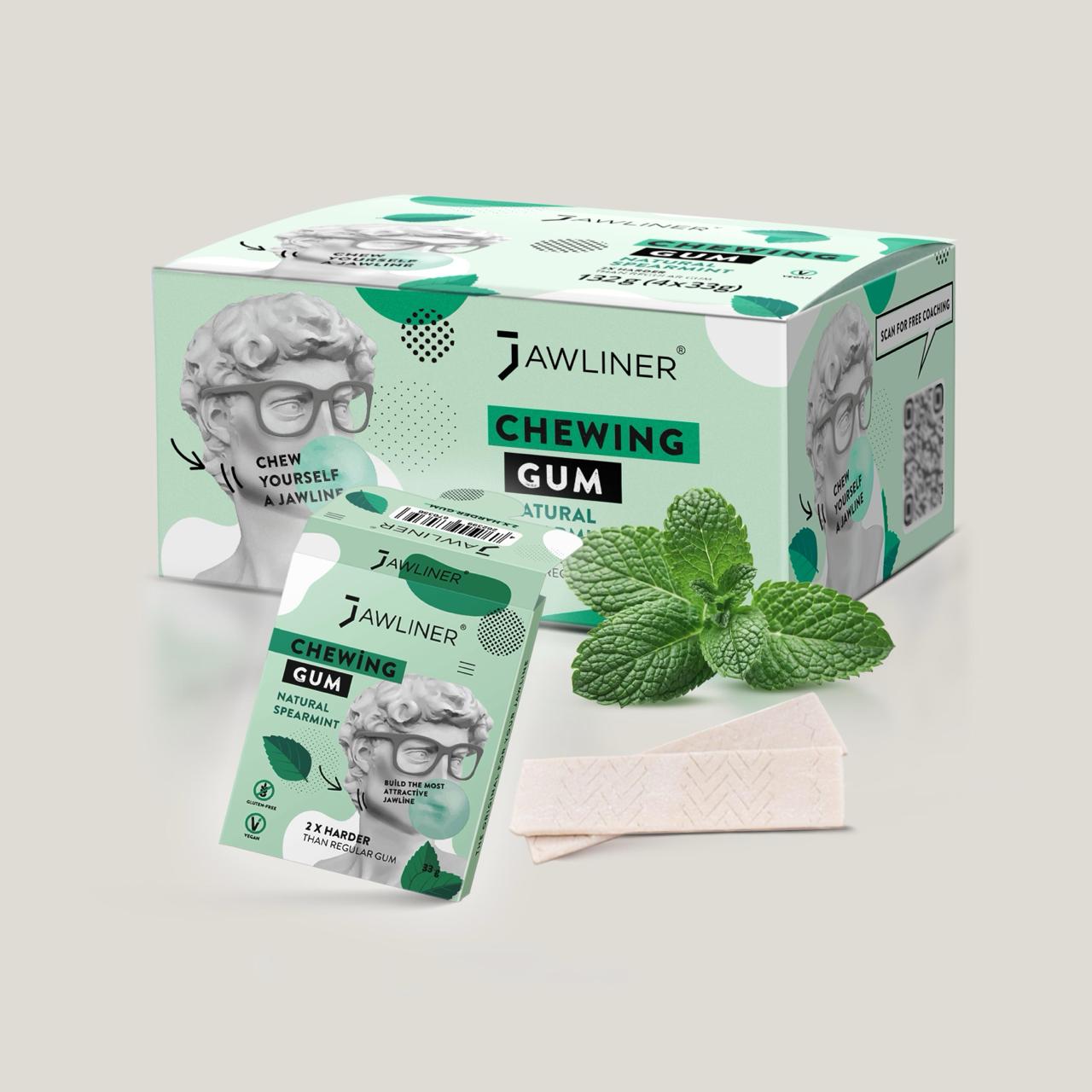 JAWLINER® Chewing Gum | Spearmint | Medium Hard
