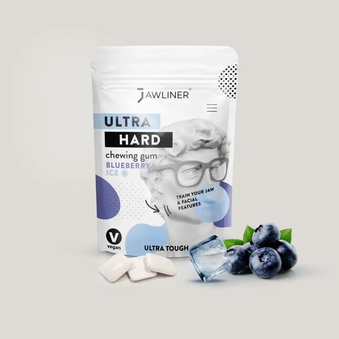 JAWLINER® Facial Fitness Chewing Gum | Blueberry Ice