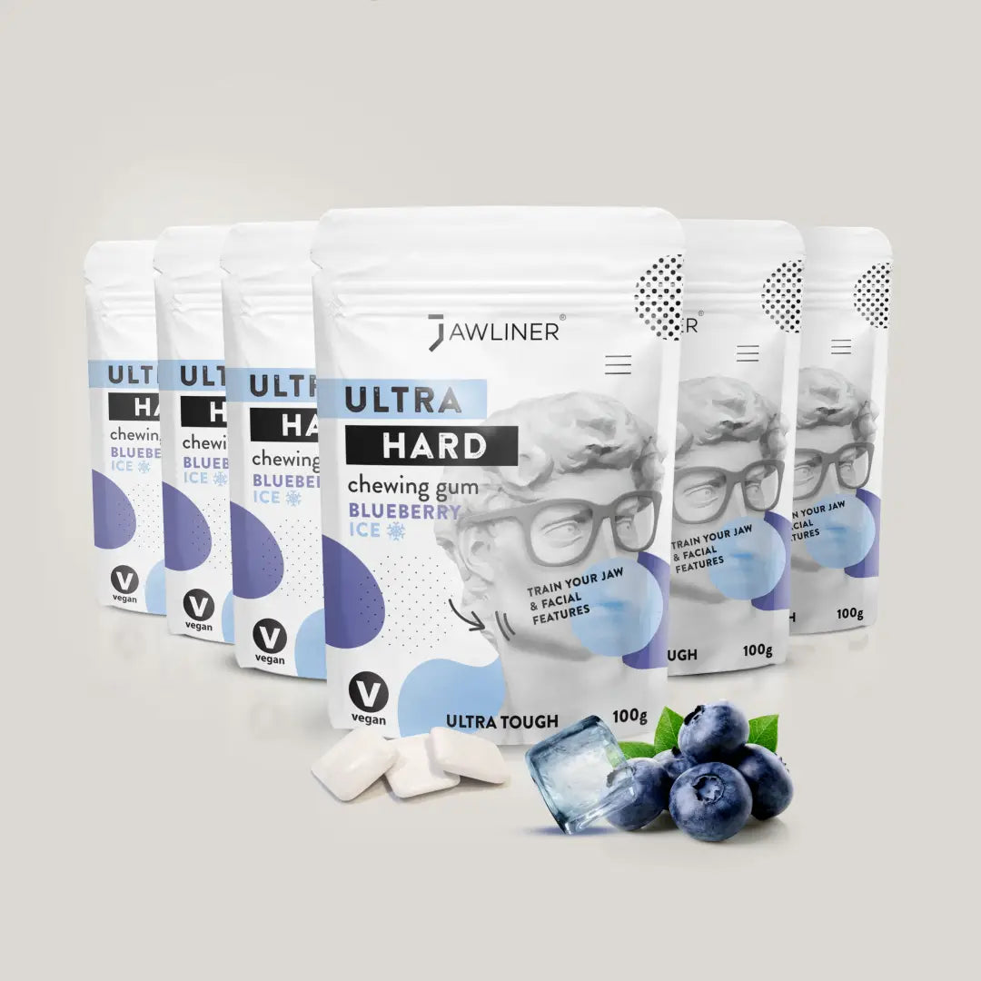 JAWLINER® Facial Fitness Chewing Gum | Blueberry Ice