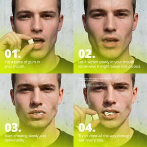 NEW DROP | JAWLINER® Chewing Gum Hard + Caffeine - Mint