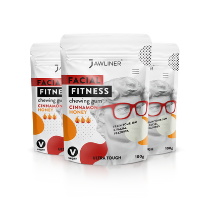 JAWLINER® Fitness Chewing Gum (New Flavor) Cinnamon Honey